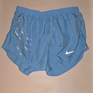 Nike Teal Running Shorts with White Accents